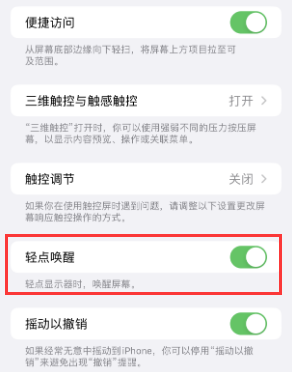 东宝苹果授权维修站分享iPhone轻点无法唤醒怎么办